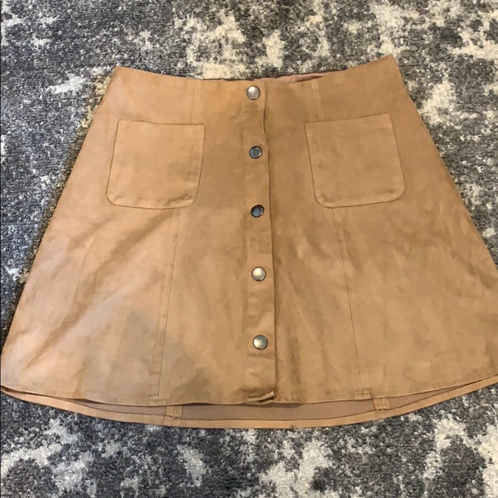 Kendall & Kylie suede skirt